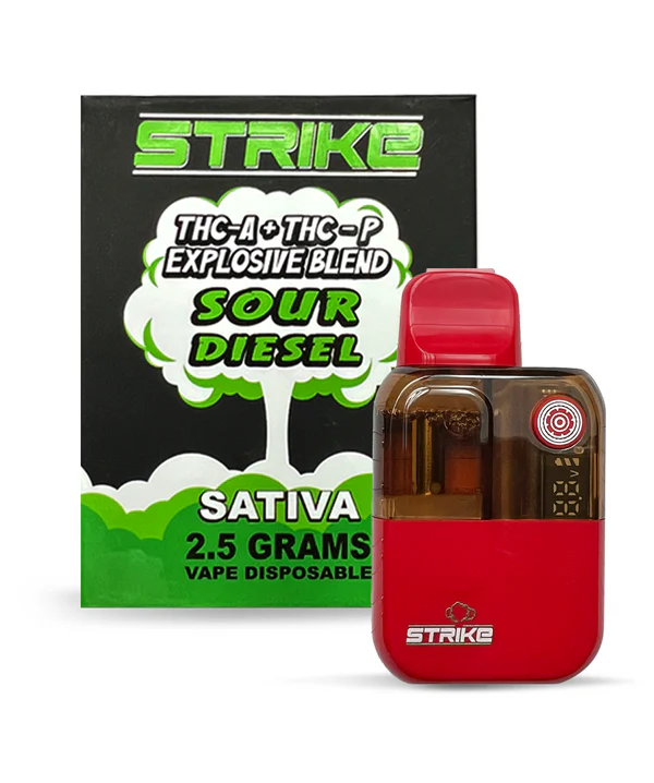 strike 2.5g disposable sativa sour diesel